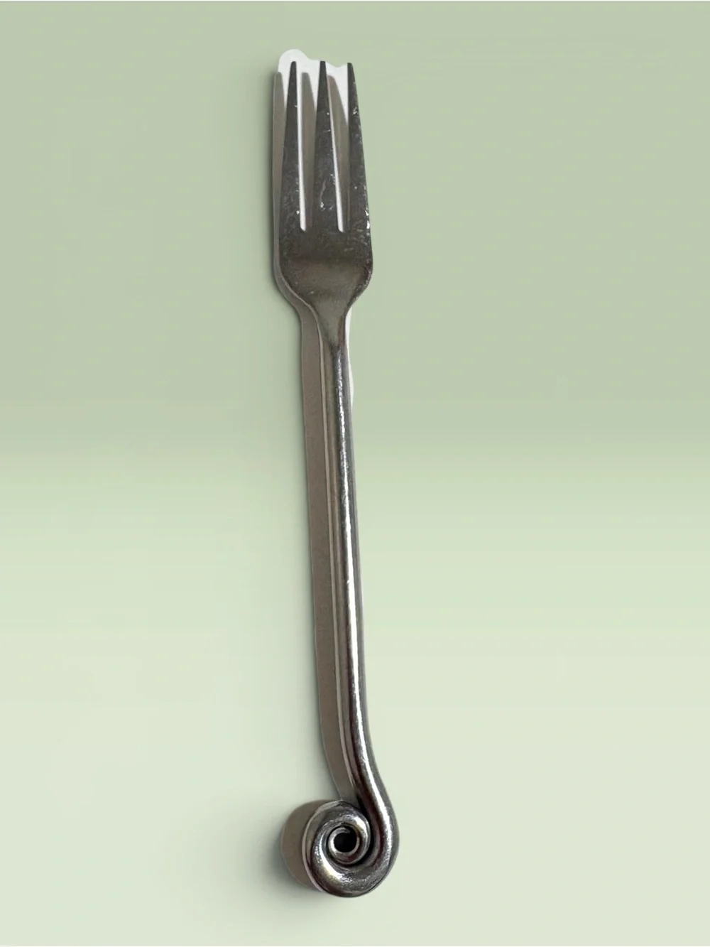 Dinner Fork Pottery Barn PBN17 Stainless Coiled Fiddlehead Flatware